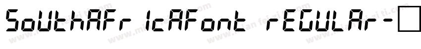 SOUTHAFRICAfont Regular字体转换